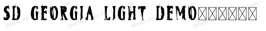 SD Georgia Light Demo字体转换